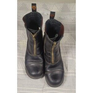 Ariat Heritage Zip Paddock Boots Women’s 9B Deep Brown – Round Toe (Style 42106)